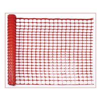 MUTUAL INDUSTRIES 14993-48 Safety Fence, 100 ft L, 1-1/4 x 4 in Mesh, Plastic, Orange 