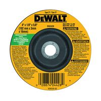 DeWALT DW4428 Grinding Wheel, 4 in Dia, 1/8 in Thick, 5/8 in Arbor, 24 Grit, Coarse, Silicone Carbide Abrasive 