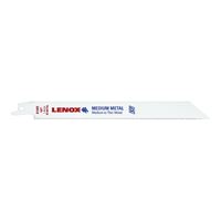 Lenox 20563S818R Reciprocating Saw Blade, 3/4 in W, 8 in L, 18 TPI, HSS Cutting Edge 