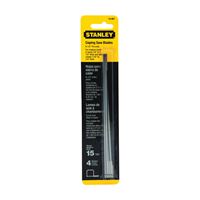 Stanley 15-061 Coping Saw Blade, 6-1/4 in L, 15 TPI, HCS Cutting Edge 