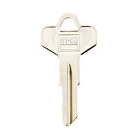 Hy-Ko 11010DE4 Key Blank, Brass, Nickel, For: Dexter Cabinet, House Locks and Padlocks, Pack of 10 