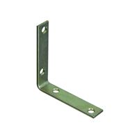 National Hardware 115BC Series N264-200 Corner Brace, 3-1/2 in L, 3/4 in W, Steel, Zinc, 0.12 Thick Material, Pack of 10 