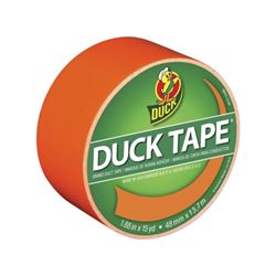 Duck 1265019 Duct Tape, 15 yd L, 1.88 in W, Vinyl Backing, Neon Orange 