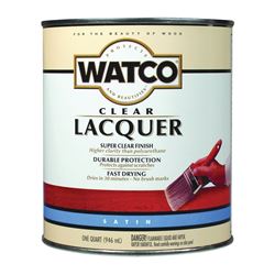 WATCO 63241 Lacquer, Liquid, Clear, 1 qt, Can 