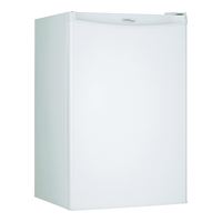 Danby Designer DAR044A4WDD Compact Refrigerator, 115 V, 4.4 cu-ft Overall Capacity, White 