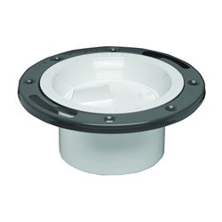 Oatey 43515 Floor Closet Flange, 3, 4 in Connection, PVC, For: 3 in, 4 in Pipes 