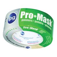 IPG 5201-.75 Painters Masking Tape, 60 yd L, 0.7 in W, Crepe Paper Backing, Beige 