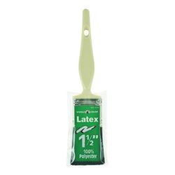 Linzer 1110-1.5 Paint Brush, 1-1/2 in W, 1-1/2 in L Bristle, Polyester Bristle, Varnish Handle 