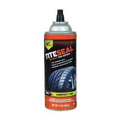 Titeseal M1114/6 Instant Tire Repair Sealant, 12 oz, Aerosol Can, Liquid, Ammonia, Pack of 6 
