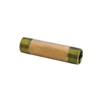 Anderson Metals 38300-0625 Pipe Nipple, 3/8 in, NPT, Brass, 890 psi Pressure, 2-1/2 in L 