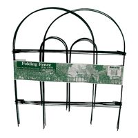 Glamos Wire 778009 Folding Wire Fence, 8 ft L, 18 in H, Green, Powder-Coated, Pack of 12 