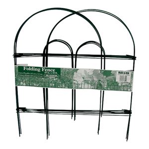 Glamos Wire 778009 Folding Wire Fence, 8 ft L, 18 in H, Green, Powder-Coated 12 Pack