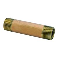 Anderson Metals 38300-2020 Pipe Nipple, 1-1/4 in, NPT, Brass, 2 in L 