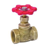 Southland 105-003NL Stop Valve, 1/2 in Connection, FPT x FPT, 125 psi Pressure, Brass Body 