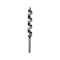Irwin 49912 Power Drill Auger Bit, 3/4 in Dia, 7-1/2 in OAL, Solid Center Flute, 1-Flute, 5/16 in Dia Shank, Hex Shank 