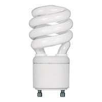 Feit Electric BPESL13T/GU24 Compact Fluorescent Lamp, 13 W, Spiral Lamp, GU24 Twist and Lock Lamp Base, 900 Lumens 