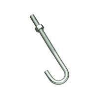 National Hardware 2195BC Series N232-926 J-Bolt, 5/16 in Thread, 3 in L Thread, 5 in L, 160 lb Working Load, Steel, Zinc, Pack of 10 