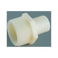 Anderson Metals 53748-0612 Hose Adapter, 3/8 in, Barb, 3/8 in, MGH, 150 psi Pressure, Nylon, Pack of 5 