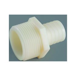 Anderson Metals 53701-0604 Hose Adapter, 1/4 in, Barb, 3/8 in, MIP, 150 psi Pressure, Nylon, Pack of 10 
