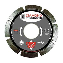 Diamond Products 22783 Circular Saw Blade, 6 in Dia, 7/8 in Arbor, Applicable Materials: Concrete 