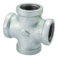 ProSource PPG180-50 Pipe Cross, 2 in, Female, Malleable Iron, 40 Schedule, 300 psi Pressure 