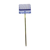 Fortex-Fortiflex 1308100 Stall Fork, Plastic Tine, Polycarbonate Handle, Blue 3 Pack 