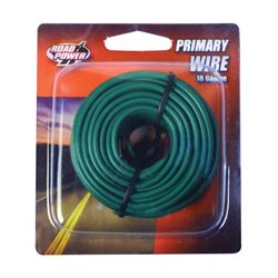 Road Power 55835033/18-1-15 Electrical Wire, 18 AWG Wire, 25/60 VAC/VDC, Copper Conductor, Green Sheath, 33 ft L 