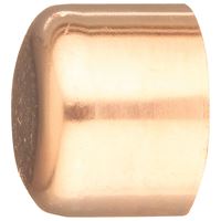 Elkhart Products 30626CP Tube Cap, 1/2 in, Sweat, Wrot Copper 