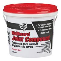 DAP 10102 Joint Compound, Paste, Off-White, 12 lb 4 Pack 