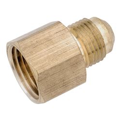 Anderson Metals 754046-0502 Tube Coupling, 5/16 x 1/8 in, Flare x FNPT, Brass 