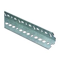 Stanley Hardware 4020BC Series N180-083 Slotted Angle Stock, 1-1/2 in L Leg, 48 in L, 14 ga Thick, Steel, Galvanized 