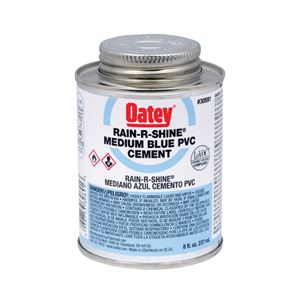 Oatey 30891 Solvent Cement, 8 oz Can, Liquid, Blue