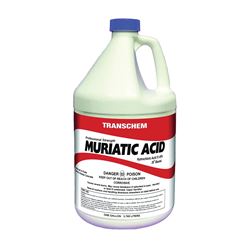 SUNBELT CHEMICALS MA1 Muriatic Acid, Liquid, Acrid, Pungent, Clear, 1 gal, Bottle 4 Pack 