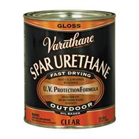 Varathane 9041H Polyurethane Wood Finish Paint, Gloss, Liquid, Clear, 1 qt, Can 
