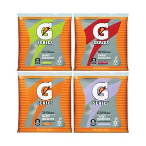 Gatorade 03944 Thirst Quencher Instant Powder Sports Drink Mix, Powder, Assorted Flavor, 21 oz Pack, Pack of 32