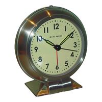 BIG BEN 90010 Alarm Clock, AA Battery, Steel Case 