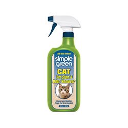 Simple Green 2010000615311 Cat Stain and Odor Remover, Liquid, Citrus, 32 oz, Pack of 6 