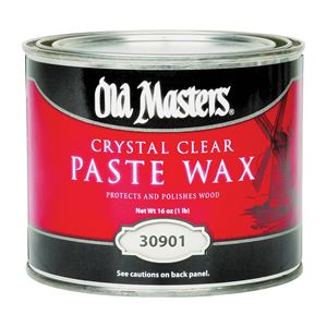 Old Masters 30901 Paste Wax, Crystal Clear, White, Solid, 1 lb, Can
