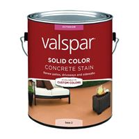 Valspar 024.1082322.007 Solid Concrete Stain, Low Gloss, Liquid, 1 gal, Pack of 4 