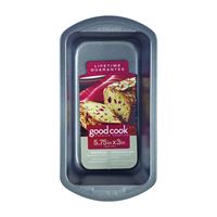 Goodcook 04024 Non-Stick Loaf Pan, 10-1/2 in L, 8.8 in W, 8.1 in H, Steel, Dishwasher Safe: Yes 
