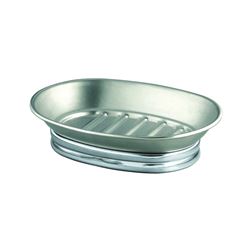 iDESIGN 76050 Soap Dish, Stainless Steel 2 Pack 