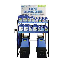 nyco DSP-CR01 Display Rack, 10 to 12 Case Mixed Products, 3 Carpet Cleaning Machines 