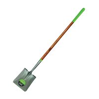 AMES 2535700 Square Point Shovel, 9-3/4 in W Blade, Steel Blade, Ashwood Handle, Cushion Grip Handle, 48 in L Handle 