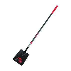 Razor-Back 2594500 Shovel, 9-1/2 in W Blade, Steel Blade, Fiberglass Handle, Cushion Grip Handle, 48 in L Handle