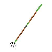 Ames 2853600 Forged Cultivator, 5 in W, 57-1/2 in L, 3-3/4 in L Tine, 4-Tine, Hardwood Handle 