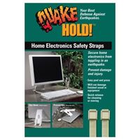 QuakeHold 4172 Adjustable Electronic Safety Strap, Nylon, Gray 