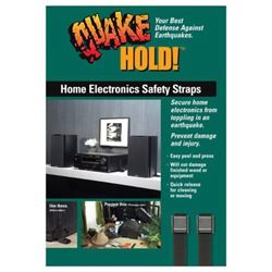 QuakeHold 4173 Adjustable Electronic Safety Strap, Nylon, Black 