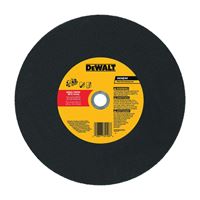 DeWALT DW8021 Cutting Wheel, 14 in Dia, 1/8 in Thick, 20 mm Arbor, Coarse, Aluminum Oxide Abrasive 