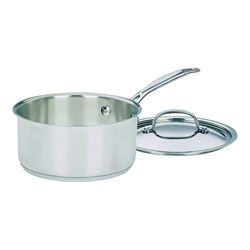 Cuisinart Chefs Classic 719-18 Sauce Pan with Cover, 2 qt Capacity, Aluminum 