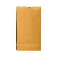 Duro Bag Dubl Life 18405 SOS Bag, #5, 5-1/4 in L, 3-7/16 in W, 10-15/16 in H, Kraft Paper, Brown 